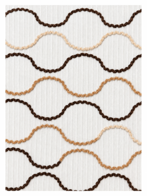 62% RAYON 33% POLY 5%SP CHENILLE WAVE EMBROIDERED FABRIC