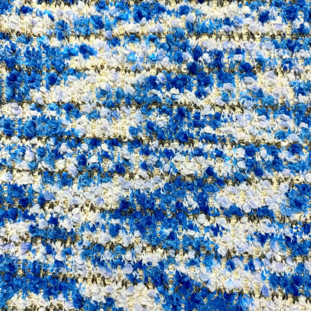 80%POLY 13%R 7%M CHENILLE TWEED FABRIC