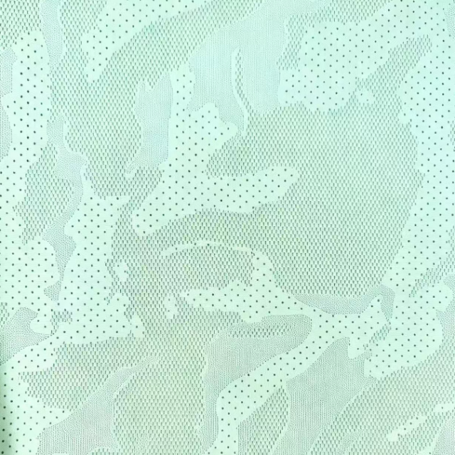 97% POLYESTER 3%SP MESH JACQUARD CAMO FABRIC