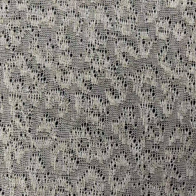 100%POLYESTER IRREGULAR LACE KNIT JACQUARD FARBIC