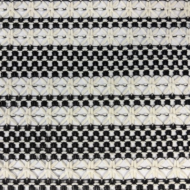90% POLYESTER 10% COTTON HOLLOW OUT JACQUARD KNIT FABRIC