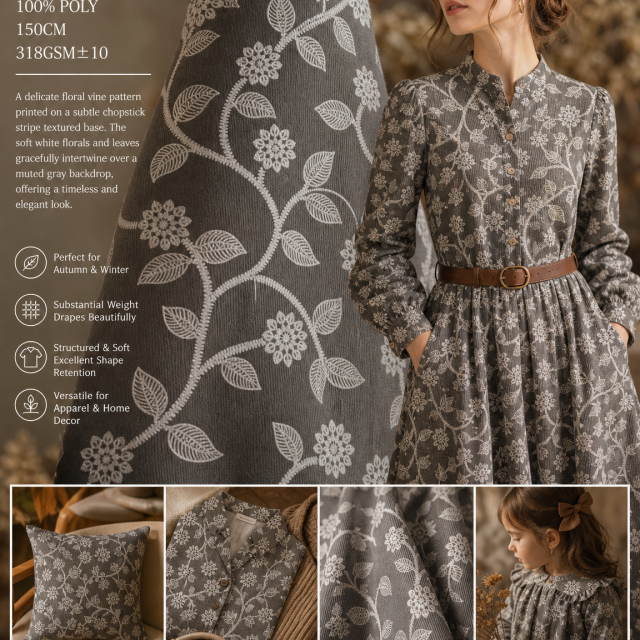100%POLYESTER PRINTED FABRIC