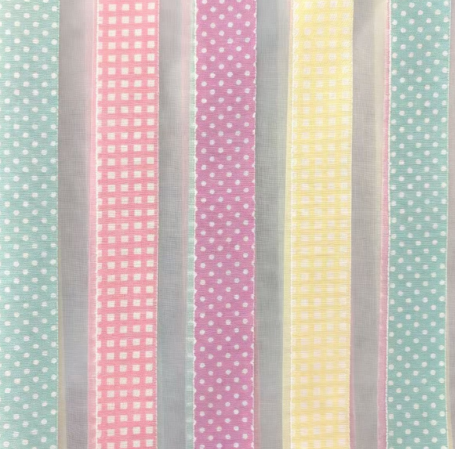 40% POLYESTER 60%RAYON PASTEL STRIPE DOBBY FABRICS