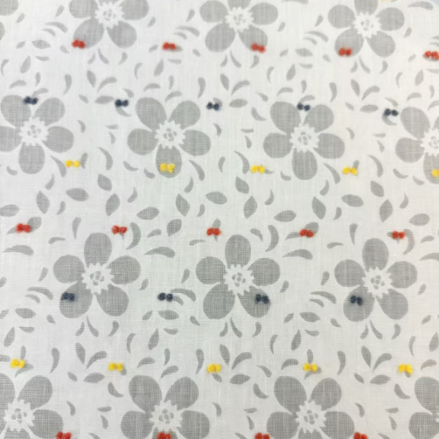 55% POLYESTER 45%COTTON BURNOUT & JACQUARD COTTON FABRIC