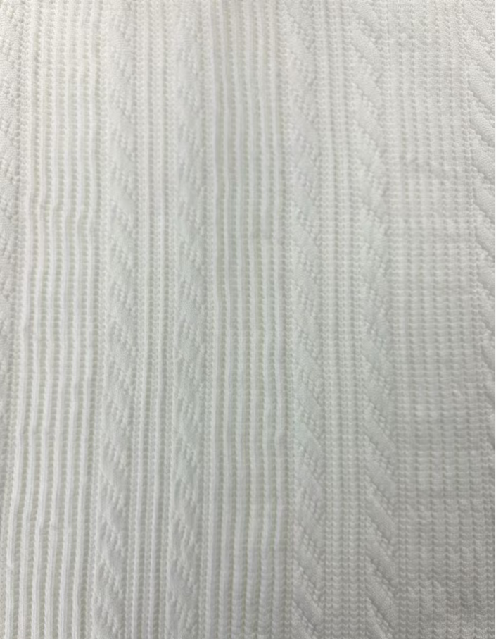 97%POLYESTER 3%SP CABLE KNIT JACQUARD FABRIC