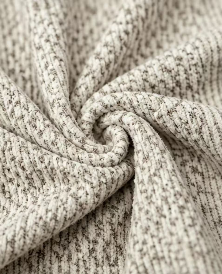 100%POLYESTER CHENILLE RIB KNIT FABRIC